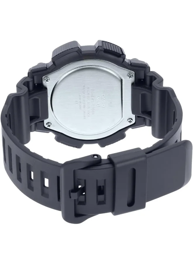 CASIO Men's Digital Display Watch With Black Resin Strap - WS-2100H-8AVDF
