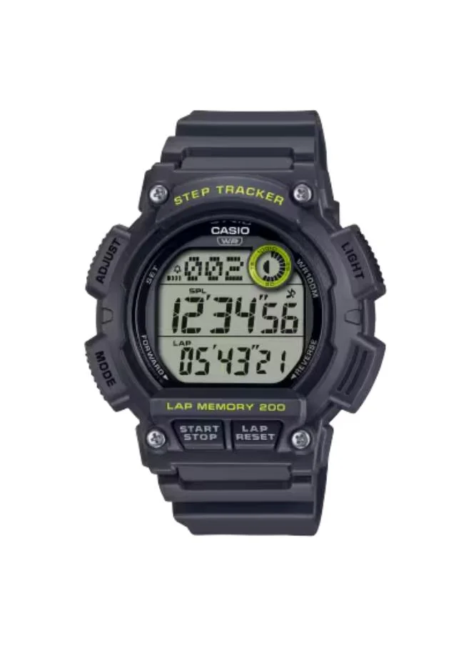 CASIO Men's Digital Display Watch With Black Resin Strap - WS-2100H-8AVDF