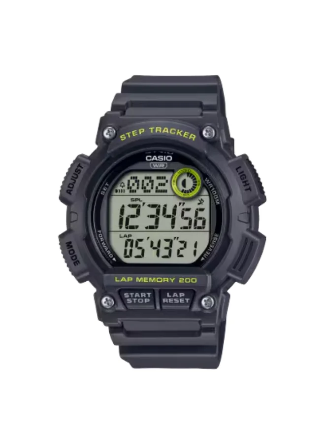 CASIO Men's Resin Digital Watch WS-2100H-8AVDF - 48.1 mm