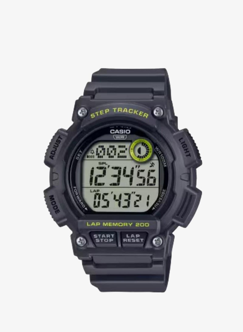 CASIO Men's Resin Digital Watch WS-2100H-8AVDF - 48.1 mm - Image 1