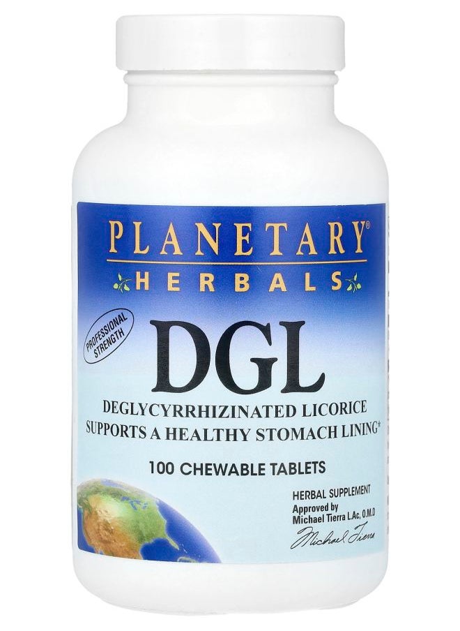 PLANETARY HERBALS DGL 100 Chewable Tablets 