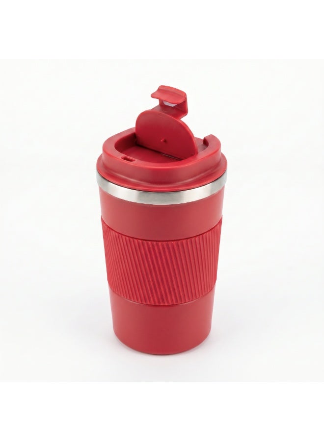 Stainless Steel Vacuum Travel Mug 380ml – Insulated Thermal Coffee Cup with Leak-Proof Lid and Non-Slip Rubber Grip - Image 4