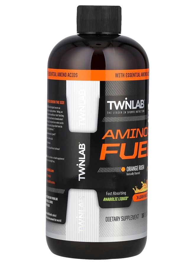 Twinlab Amino Fuel Orange Rush 16 fl oz (473 ml) - Image 2