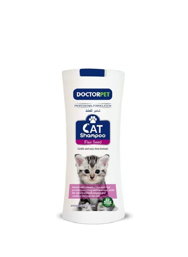 DoctorPet Cat Shampoo Flax Seed - 400ML