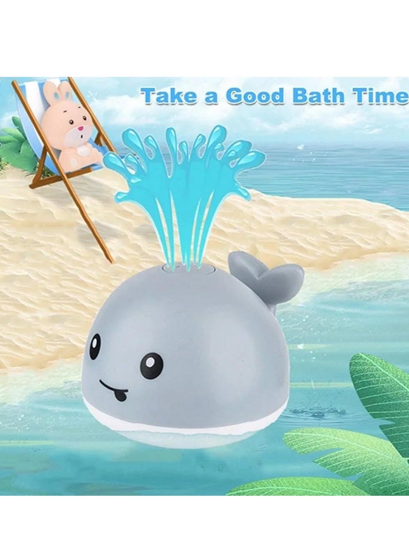 Sweet seven - Baby Bath Toys, Light Up Bath Toys with LED Light, Sprinkler Bathtub Toys for Toddlers Infant Kids Boys and Girls, Whale Spray Water Bath Toy, Bathtub Shower Pool Bathroom Toy for Baby - Image 1