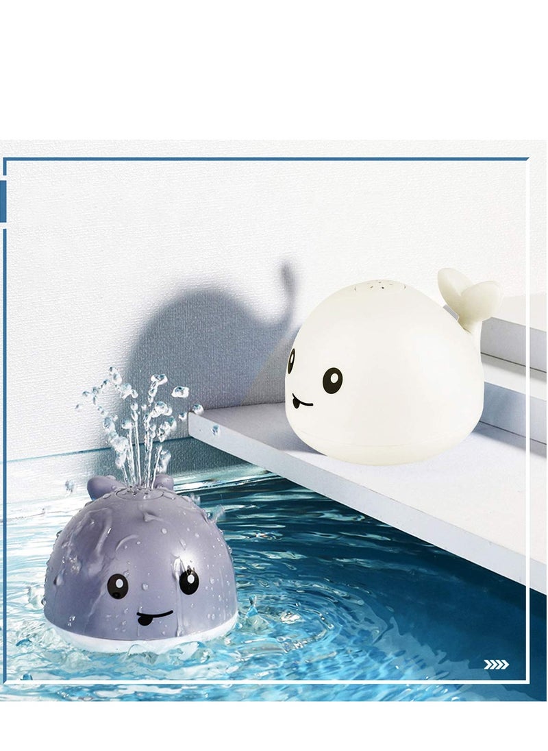 Sweet seven - Baby Bath Toys, Light Up Bath Toys with LED Light, Sprinkler Bathtub Toys for Toddlers Infant Kids Boys and Girls, Whale Spray Water Bath Toy, Bathtub Shower Pool Bathroom Toy for Baby - Image 1