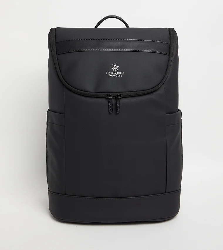 بيفرلي هيلز بولو كلوب حقيبة ظهر بسحاب وشعار معدني