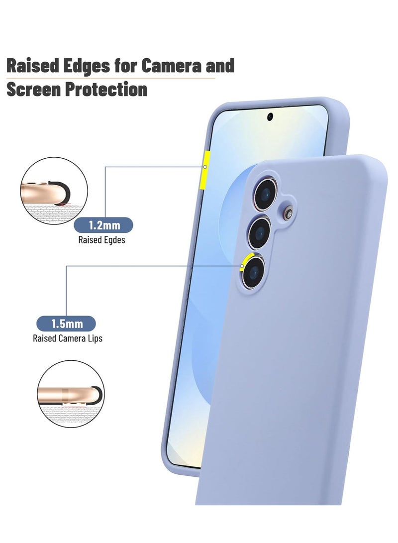 BORTONY Samsung Galaxy S25 Case Cover Silicone Soft Gel Rubber Case with 2-Pack Screen Protector 9H Hardness HD Clear Glass for Samsung Galaxy S25 6.2-inch - Image 3