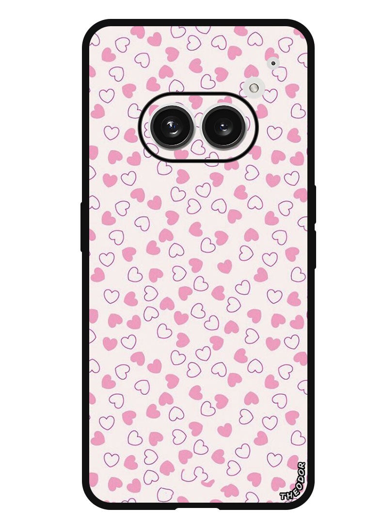 Theodor Protective Case Anti Scratch Shock Proof Bumper Cover For Nothing Phone (2a) Small Hearts - Image 1