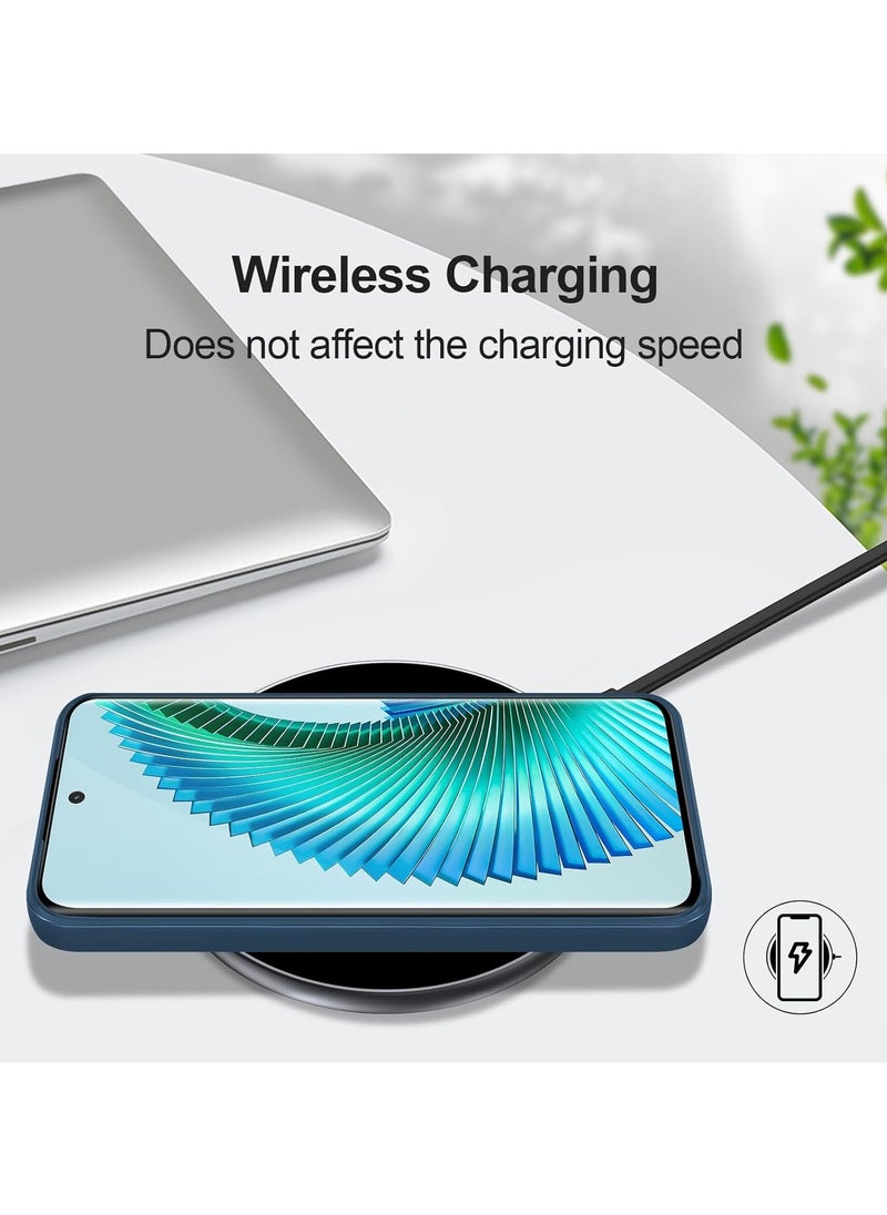 حافظة لهاتف Honor X9c من السيليكون، غطاء واقٍ خفيف الوزن ذو لمسة نهائية ناعمة للكاميرا، حافظة ماصة للصدمات للرجال متوافقة مع Honor X9c 5G