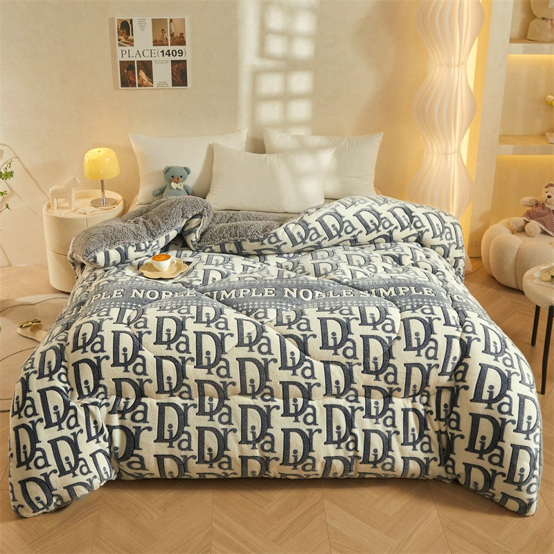 Generation Of Snowflake Velvet Winter Quilt Lamb Velvet Quilt Thickened Warm Double Quilt Core Single Quilt Quilt - Image 1