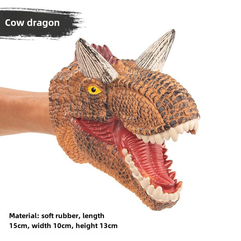 دمية يد ديناصور تي-ريكس رأس سمكة القرش دمية ستغوسوروس - Image 4