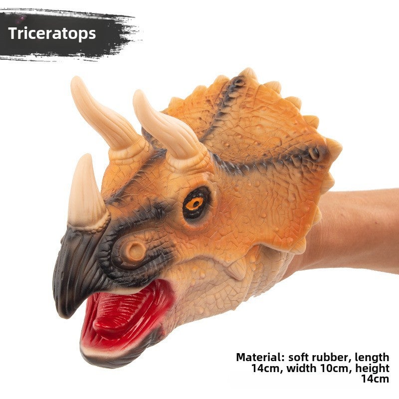 دمية يد ديناصور تي-ريكس رأس سمكة القرش دمية ستغوسوروس - Image 2