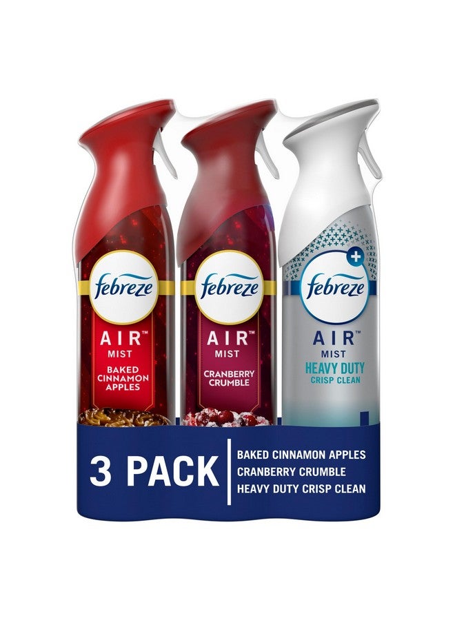 febreze خل التفاح بالهواء، تارت التوت البري، فانيليا مخبوزة طازجة، 8.8 أونصة، عبوة من 3 - Image 1
