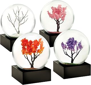 CoolSnowGlobes Four Seasons Winter Spring Summer Autumn Set of Four Mini Cool Snow Globes - Image 1