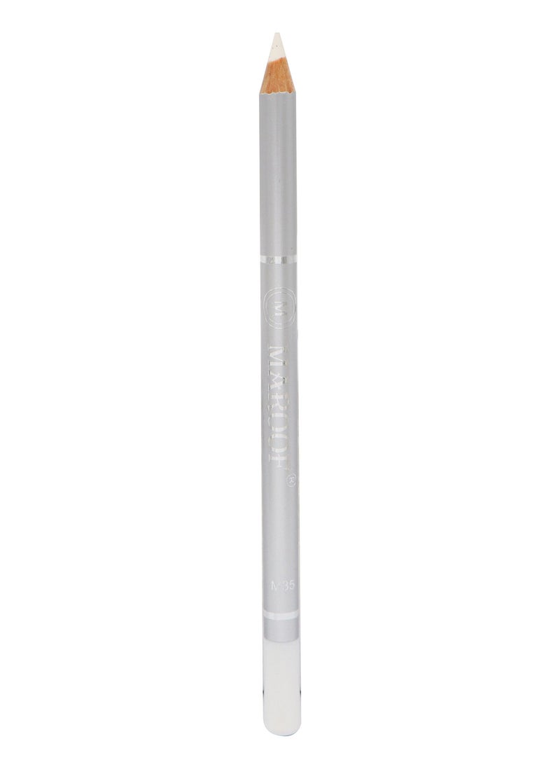 MAROOF Soft Eye and Lip Liner Pencil M35 White - Image 2