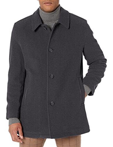 Cole Haan Signature Mens Wool Plush Car Coat charcoal XXLarge