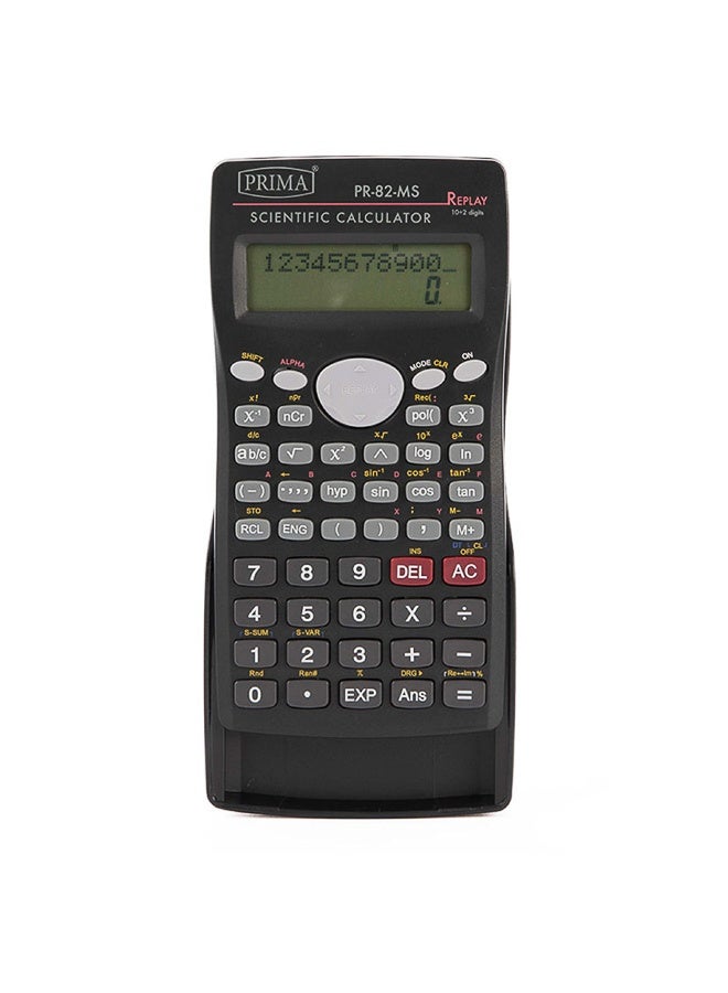 PRIMA 10+2 Digits Scientific Calculator | 240 Functions, 2-Line Big LED Display, Solar+Battery Power, 10+2 Digits, Hard Case & Sliding Lock, Quick Formula Guide, 1-Year Warranty - Image 1