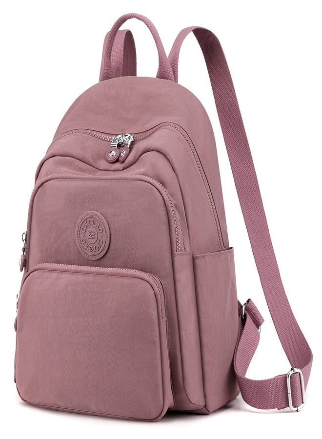 Collsants Small Nylon Backpack for Women Mini Backpack Purse Ladies Fashion Backpack Small Travel Bag Daypack(grey) - Image 4