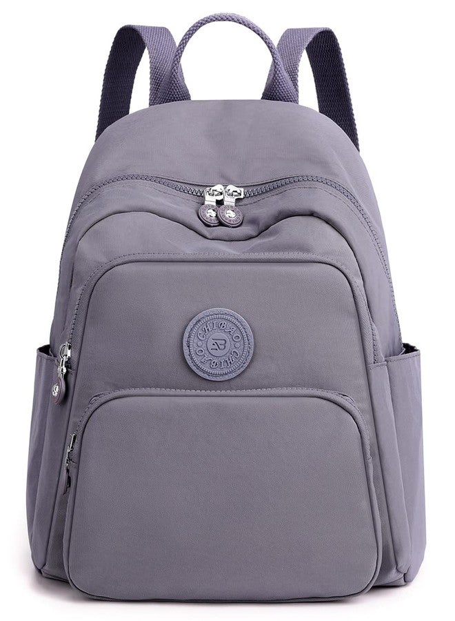 Collsants Small Nylon Backpack for Women Mini Backpack Purse Ladies Fashion Backpack Small Travel Bag Daypack(grey) - Image 1