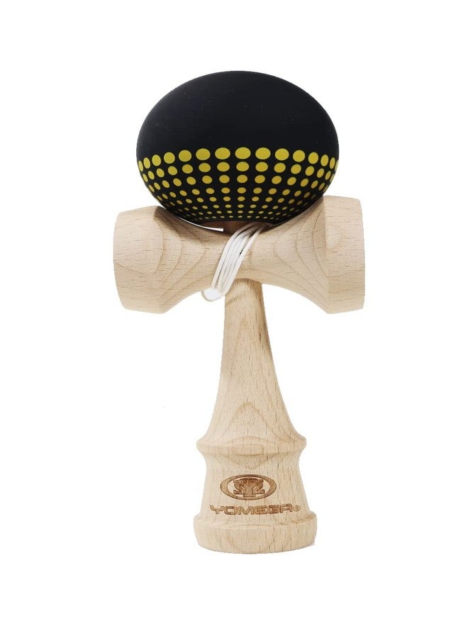 Yomega Pro Model Kendama - The Traditional Japanese Toss and Catch Skill Game with Rubberized Paint for Easier Skill Building Play (Black) - Image 2