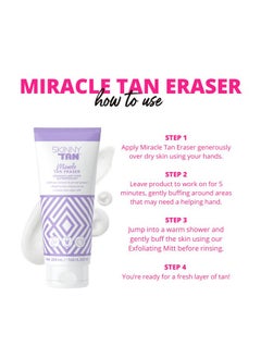 Skinny Tan Skinny Tan Self-Tan Eraser - Manual and Chemical Exfoliation - Jelly-Like Texture - Removes Old Tan, Corrects Mistakes, and Exfoliates Skin - Brightens and Smoothes Your Epidermis - 7.03 oz Cream  - Image 3