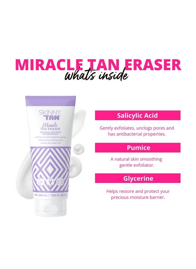 Skinny Tan Skinny Tan Self-Tan Eraser - Manual and Chemical Exfoliation - Jelly-Like Texture - Removes Old Tan, Corrects Mistakes, and Exfoliates Skin - Brightens and Smoothes Your Epidermis - 7.03 oz Cream  - Image 4