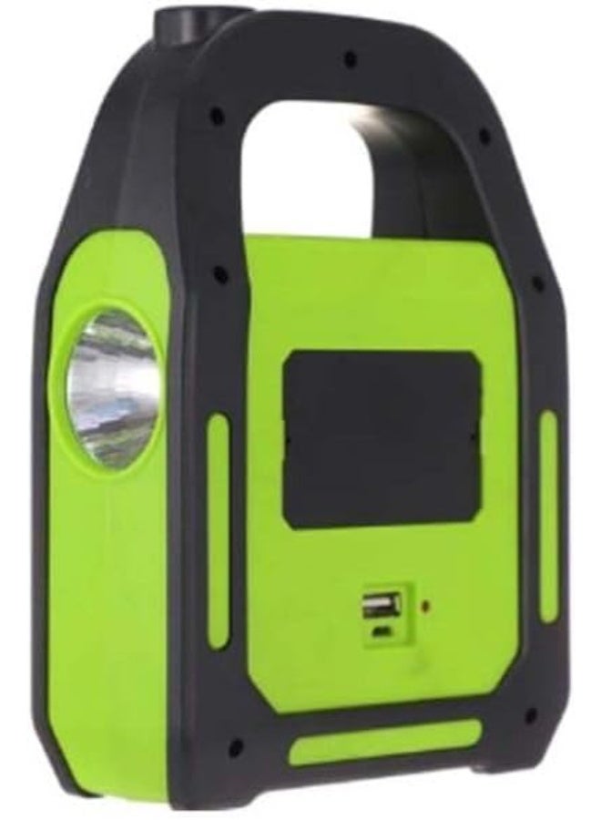 Generic Flashlight Camping Picnic Solar Charging & USB Rechargeable: 3 IN 1 - Image 1