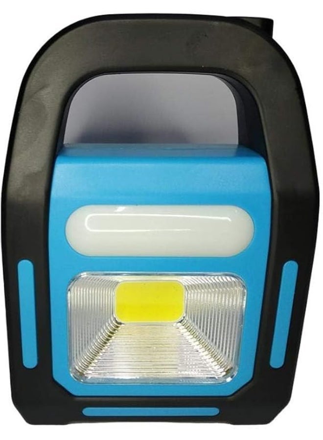 كشاف تخييم متعدد الاستخدامات 3 في 1 قابل لإعادة الشحن بالطاقة الشمسية وUSB مع إضاءة LED وباور بانك للطوارئ، محمول للرحلات والتخييم والنزهات - Image 1