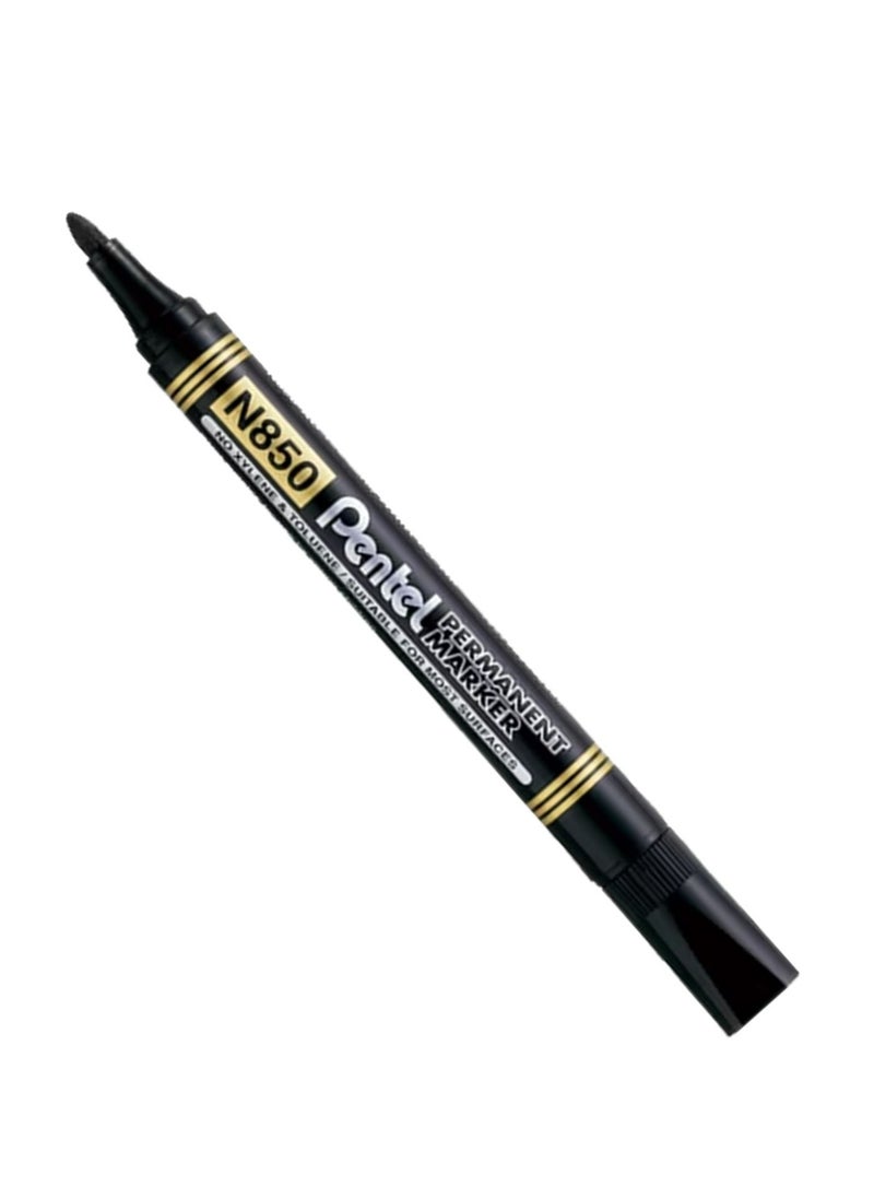 Pentel 4-Piece Permanent Marker Bullet Tip Black Ink  - Image 2