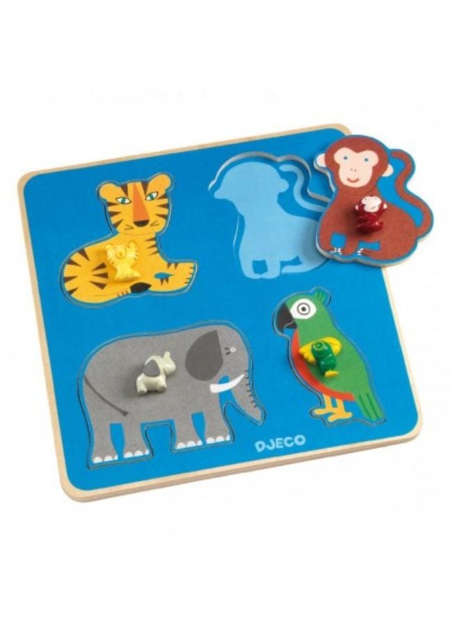 DJECO Family Jungle Wooden Puzzle - Image 2