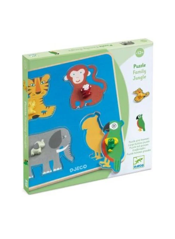 دجيكو Family Jungle Wooden Puzzle