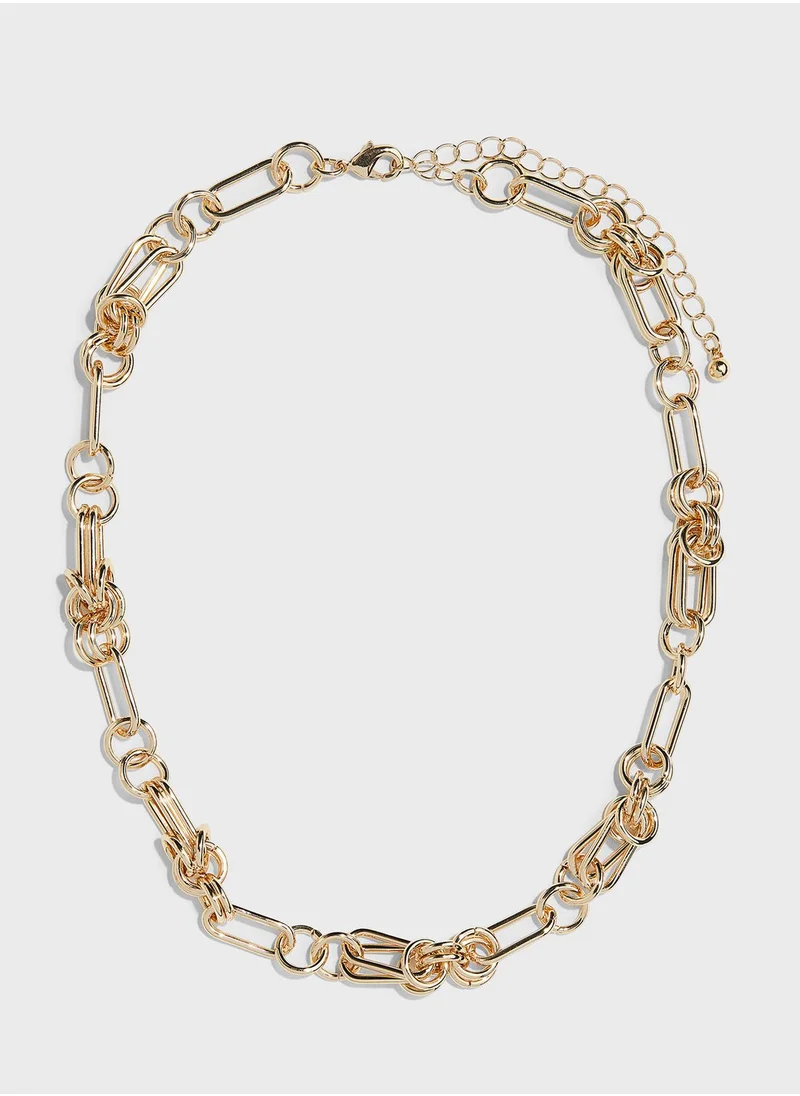 اتش اند ام Linked-Ring Necklace