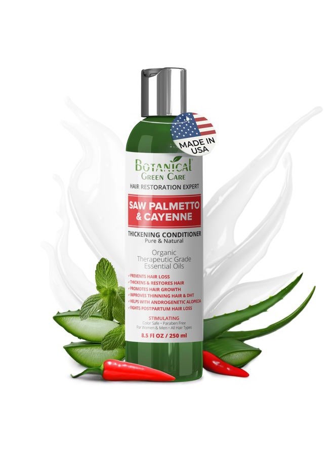 botanical green care "Saw Palmetto & Cayenne" Hair Growth Anti-Hair Loss CONDITIONER. Alopecia Prevention and DHT Blocker. Doctor Developed. NEW 2019 FORMULA - Image 1