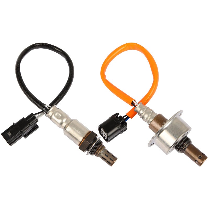 QIJIAUTO O2 Oxygen Sensor Upstream Downstream Compatible for Honda Civic 2007 2008 2009 2010 2011 2349124 2344350 2PCS