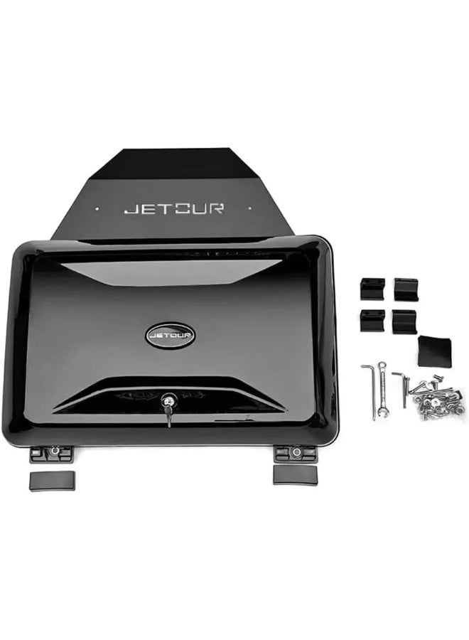 Black Exterior Side Toolbox Storage Box Carrier for Jetour Traveller - Image 1