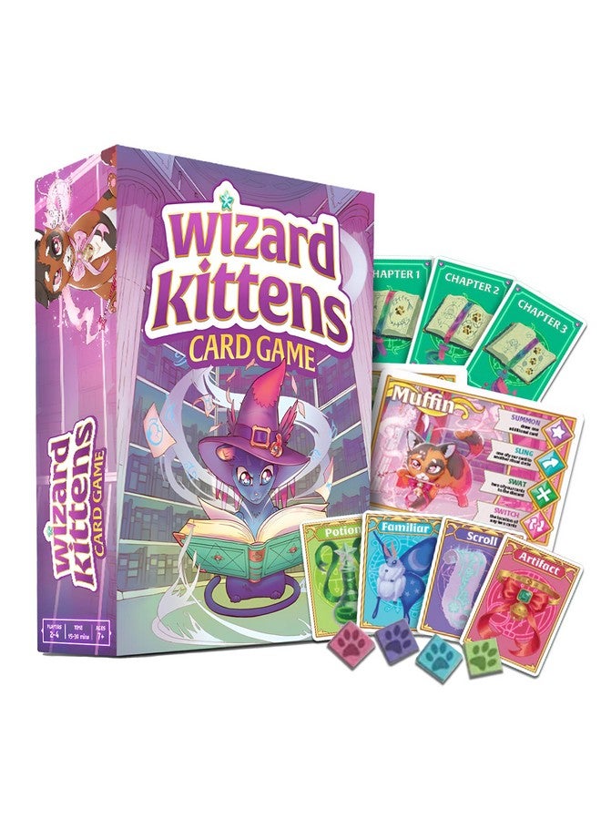 Magpie Games: Wizard Kittens, Card Game, for Ages 7 and Up, 2-4 Players, 15-30 Minute Gameplay - Image 1