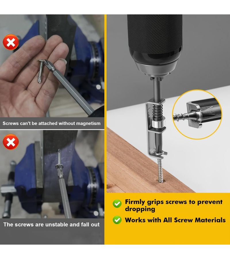 6pcs Heavy Duty Screw Holder Set One Handed Operation Drill Compatible - Image 5