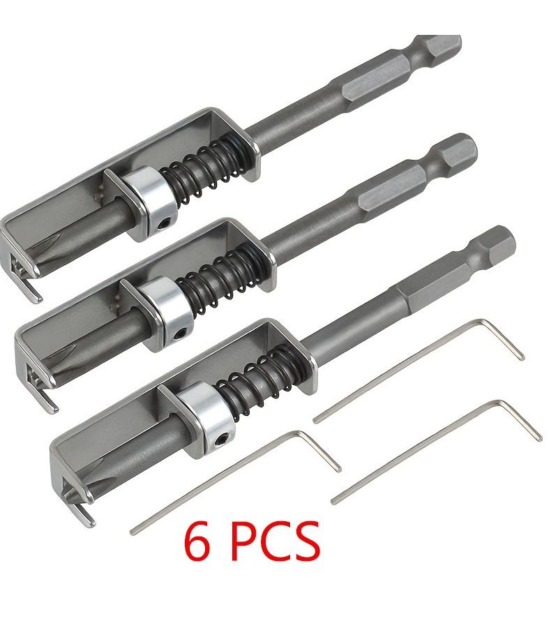 6pcs Heavy Duty Screw Holder Set One Handed Operation Drill Compatible - Image 1