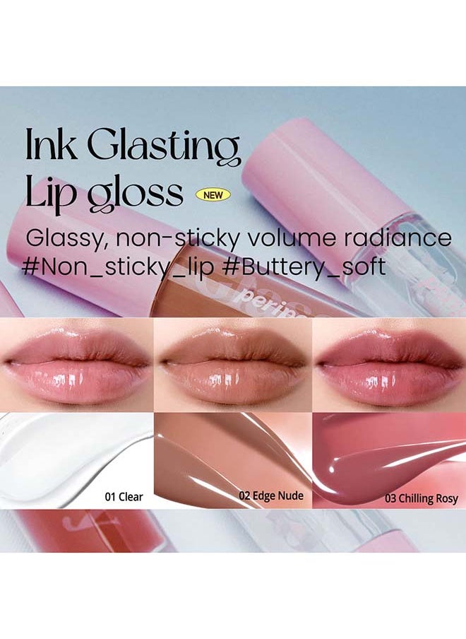 Peripera ملمع الشفاه Ink Glasting 003 Chilling Rosy  - Image 5