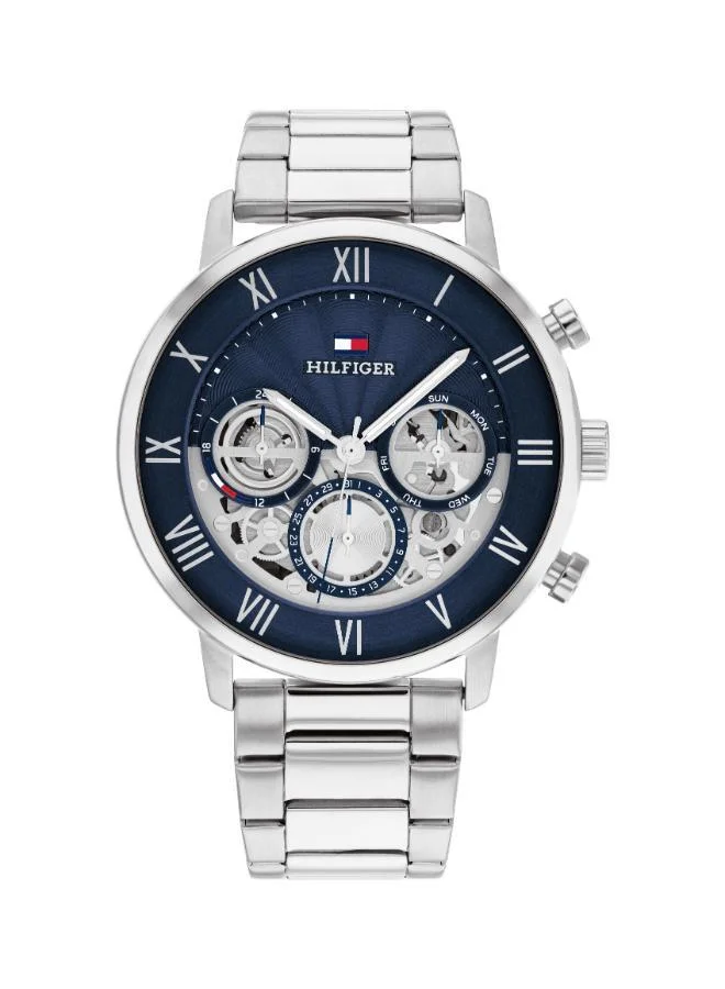 TOMMY HILFIGER Tommy Hilfiger Analogue Multifunction Quartz Watch for Men with Silver Stainless Steel Bracelet - 1710569