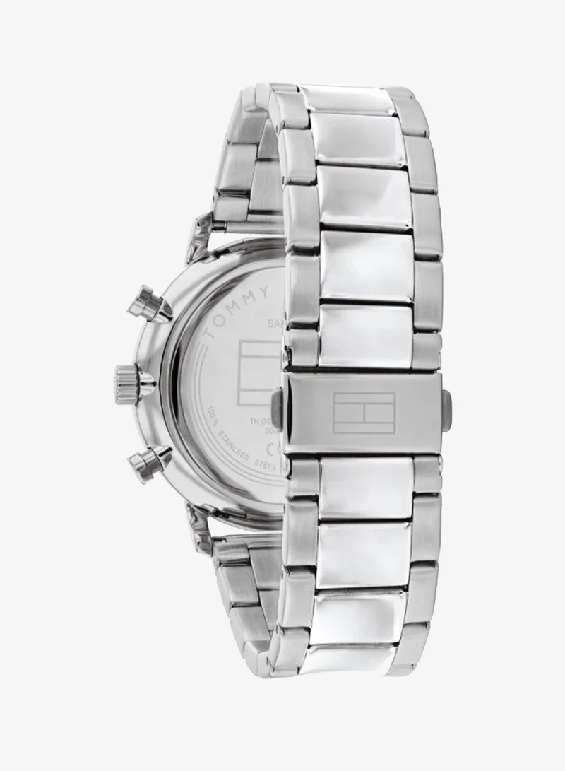 TOMMY HILFIGER Mens Analog Multifunction Quartz Watch With Silver Stainless Steel Bracelet - 1710569