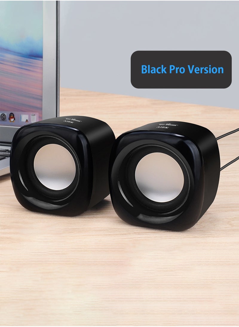 BONKS Computer Speakers, 6W PC Powered Speakers USB Speaker Monitor Speakers for Desktop Computer/PC/Laptop Gaming Speaker  - Image 2