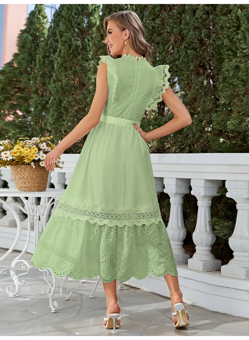 SIMPLEE Women's Summer Elegant DressLight & Comfortable Lightweight Cotton Blend Perfect for Outings
