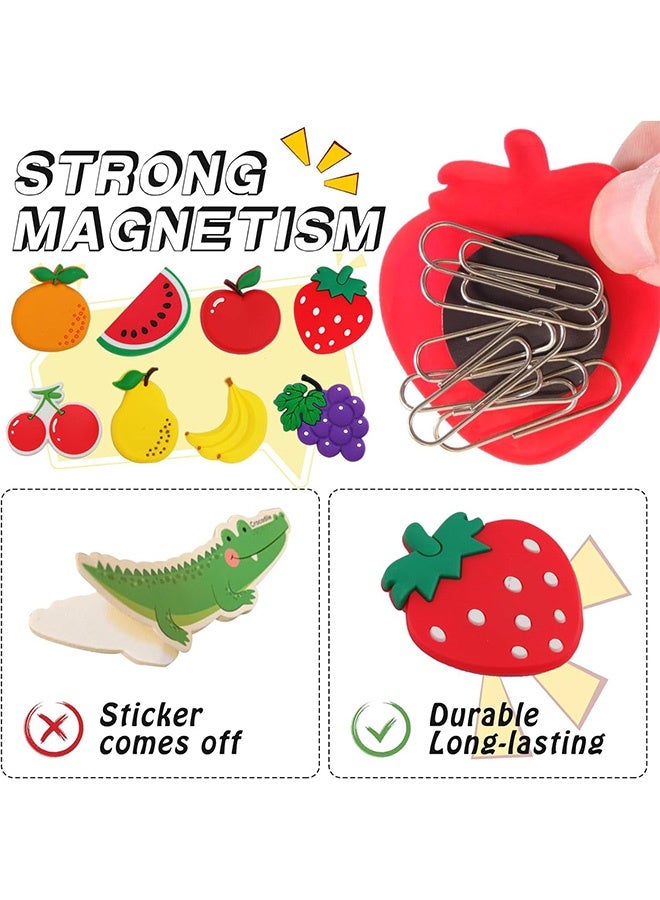 Peachjoy Refrigerator Magnets, 10 Pcs Fridge Magnets for Kids, Fridge Refrigerator Magnets Set, Cute Fruits Cartoon Magnet, Activity Home Kitchen Decoration Accessories Travel Souvenirs - Image 3