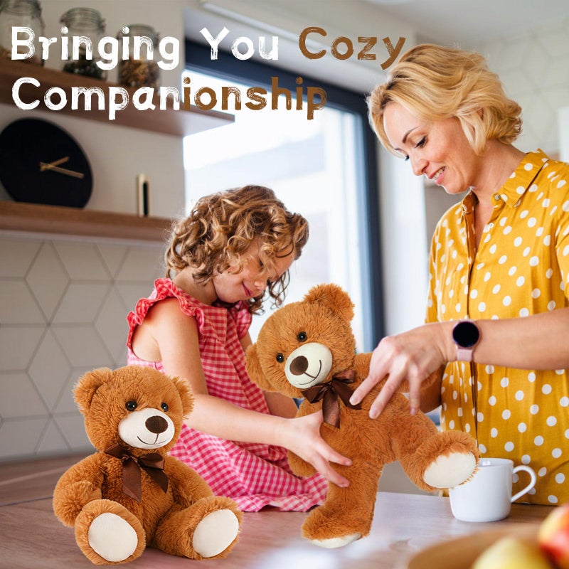 ماوجولان Maogolan Bulk Teddy Bear Dearn 10 حزم صغيرة بنية داكنة دب دب محشوة بالحيوانات بكميات كبيرة 13.5 " - Image 5