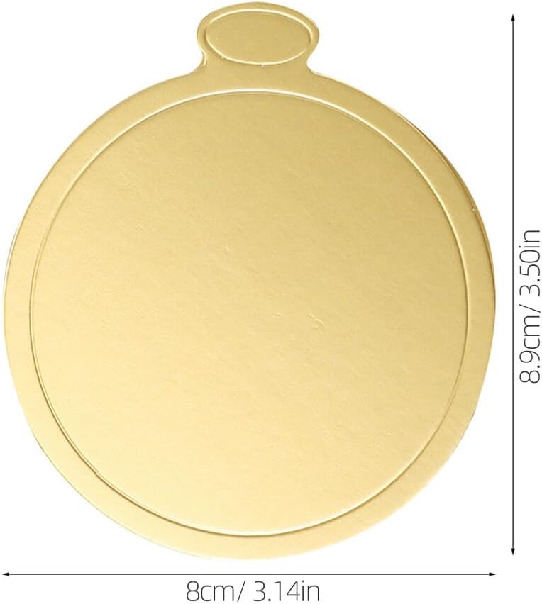 [Multiple useful functions] Gatuida 200pcs round Golden Cake Boards Mini Cake Base Paper Trays 80mm Diameter Cardboard Dessert Supports for Baking Parties Weddings and Birthday Celebrations All storage space compatible Confirmed available stock Hardened processed substance Local supply chain stock General purpose premium build Fixed delivery schedule Size-sorted warehouse storage Gulf popular simple design Easy store & transit build Home & professional compatible Limited edition International standard quality Home & light industrial compatible Wide use compliant quality Regulated warehouse storage Global standard processed material Batch consistent craftsmanship Natural material Instant order available stock Affordable fast purchase options High in-demand commodity High strength upgraded material Main road full logistics cover Integrated practical design - Image 2