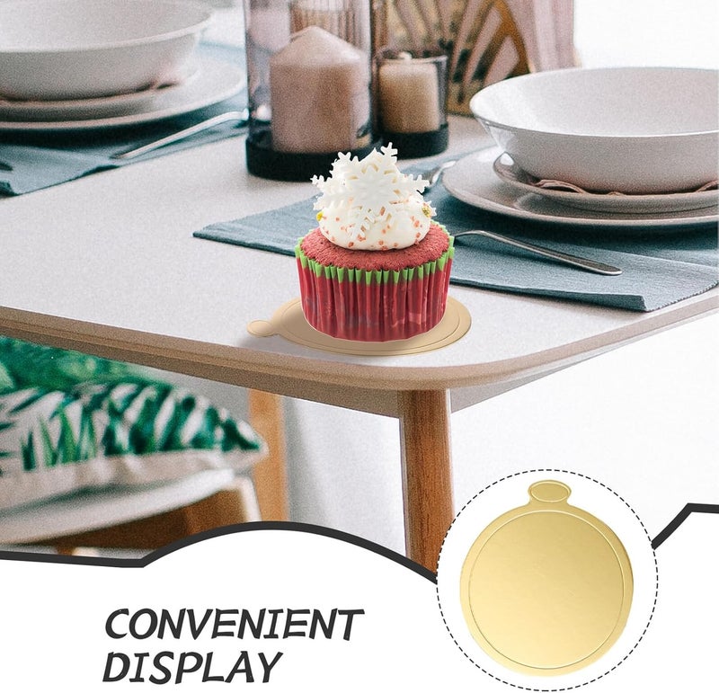 [Multiple useful functions] Gatuida 200pcs round Golden Cake Boards Mini Cake Base Paper Trays 80mm Diameter Cardboard Dessert Supports for Baking Parties Weddings and Birthday Celebrations All storage space compatible Confirmed available stock Hardened processed substance Local supply chain stock General purpose premium build Fixed delivery schedule Size-sorted warehouse storage Gulf popular simple design Easy store & transit build Home & professional compatible Limited edition International standard quality Home & light industrial compatible Wide use compliant quality Regulated warehouse storage Global standard processed material Batch consistent craftsmanship Natural material Instant order available stock Affordable fast purchase options High in-demand commodity High strength upgraded material Main road full logistics cover Integrated practical design - Image 3