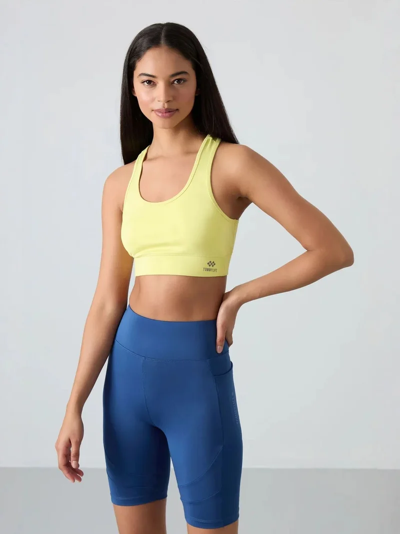 تومي لايف TOMMY Sleeveless Cropped Fitted Sports Top