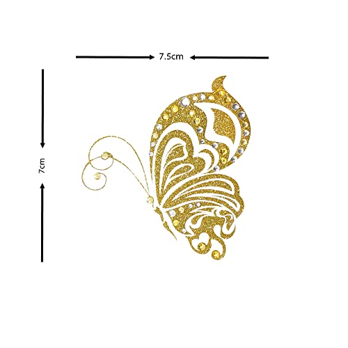 Comet Busters Gold Glitter Temporary Tattoo Body Sticker (BT241) - Image 4